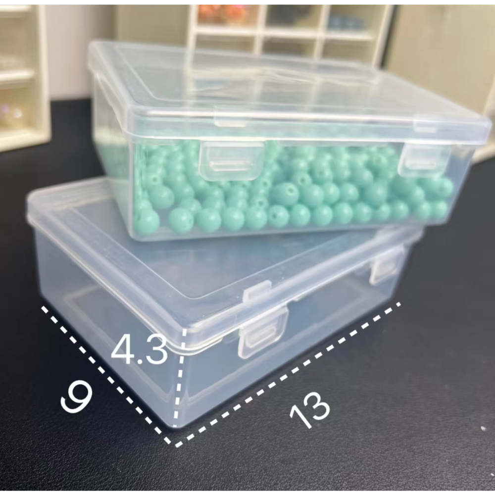現貨✨【PVC 透明雙扣收納盒 】13x9x4.3cm-細節圖2