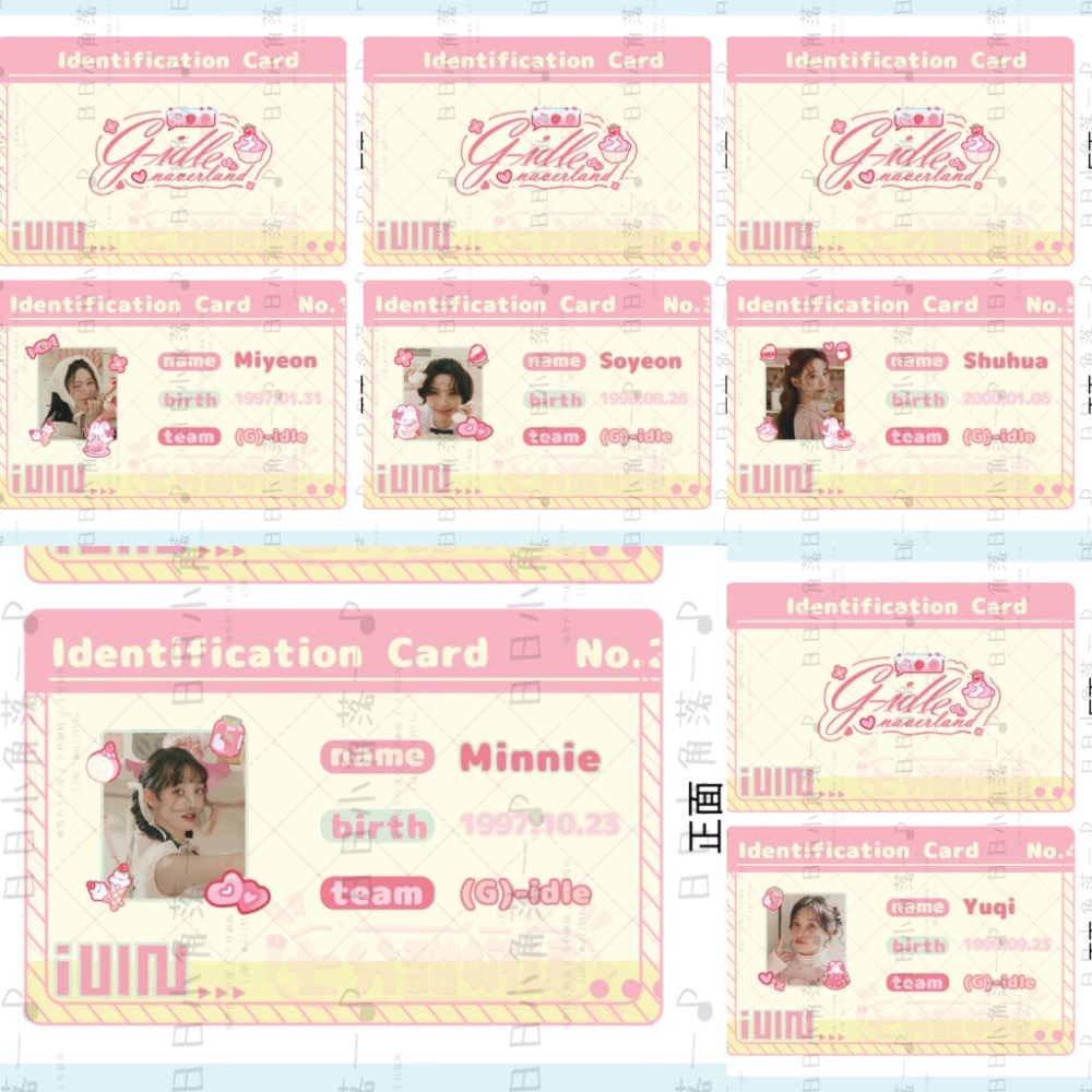 現貨✨【偶像自印～女團『ID卡』】 BABYMONSTER / aespa / (I)-dle-規格圖1