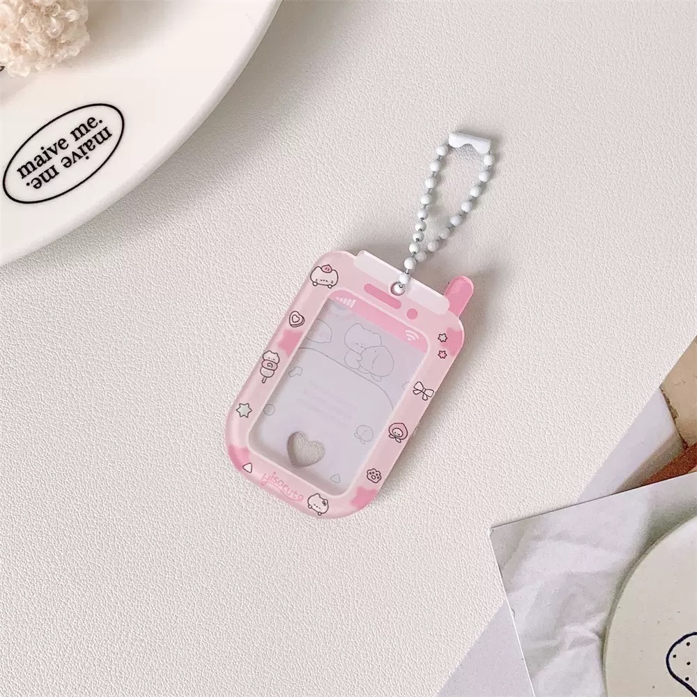 現貨速出🚚『壓克力．證件照硬卡套』⋯ 韓版y2k迷你相機 證件照卡套 （含吊飾）-規格圖4