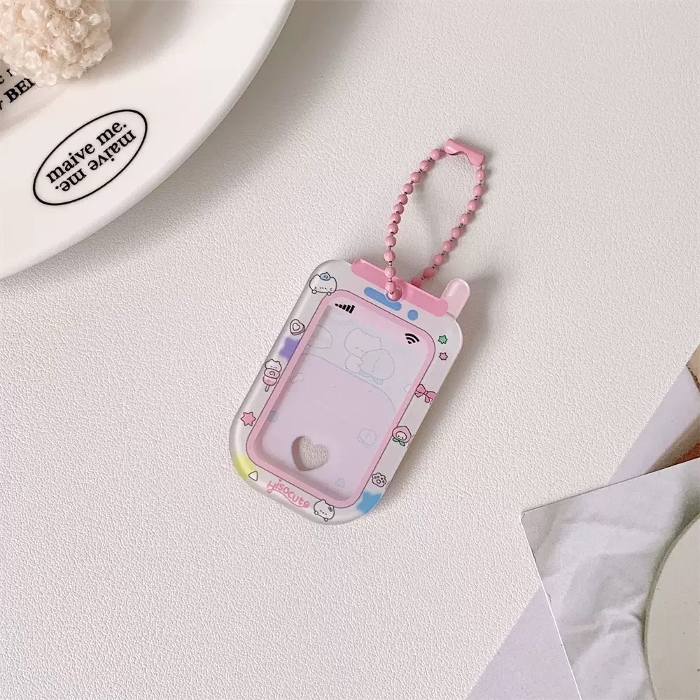 現貨速出🚚『壓克力．證件照硬卡套』⋯ 韓版y2k迷你相機 證件照卡套 （含吊飾）-規格圖4