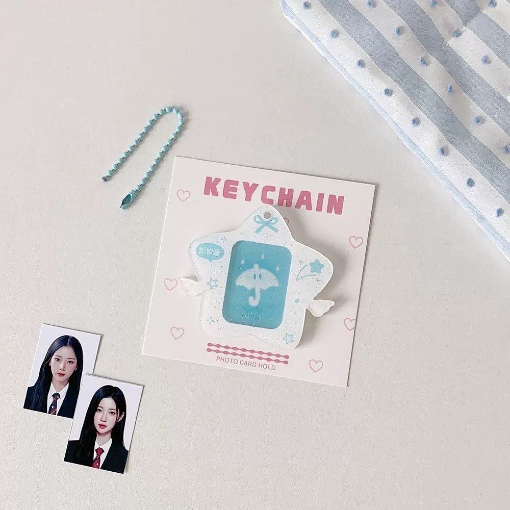 現貨速出🚚『壓克力．證件照硬卡套』⋯ 可愛滿天星星💫 證件照卡套 6.5x5.7cm-規格圖3