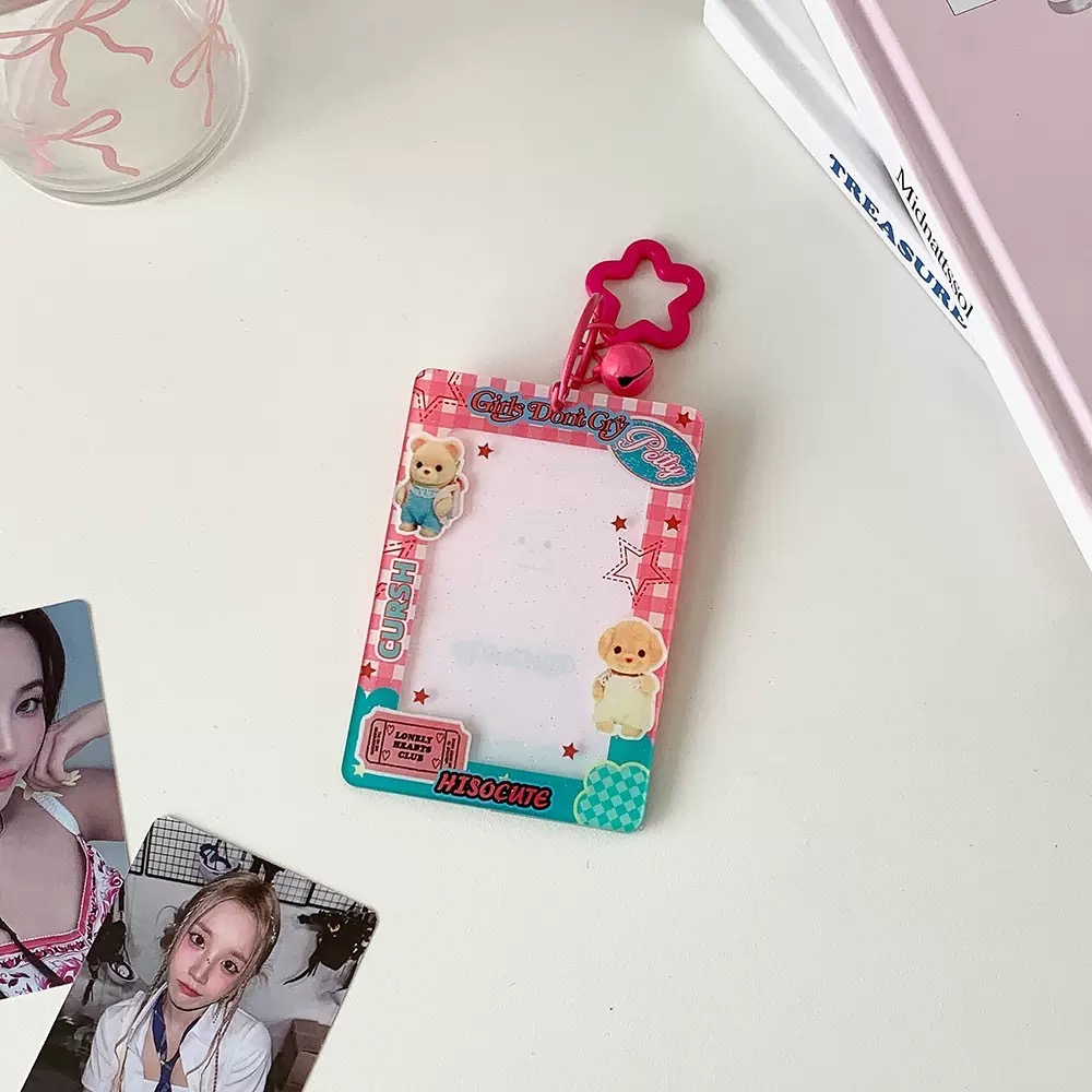 現貨速出🚚『壓克力卡套』⋯ Ins插圖雜誌風 壓克力卡套（含梅花扣）-規格圖3