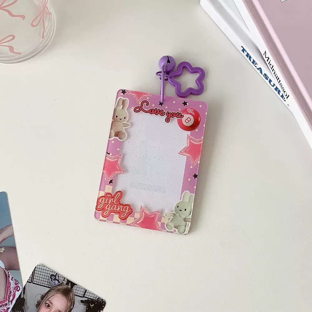 現貨速出🚚『壓克力卡套』⋯ Ins插圖雜誌風 壓克力卡套（含梅花扣）-規格圖3