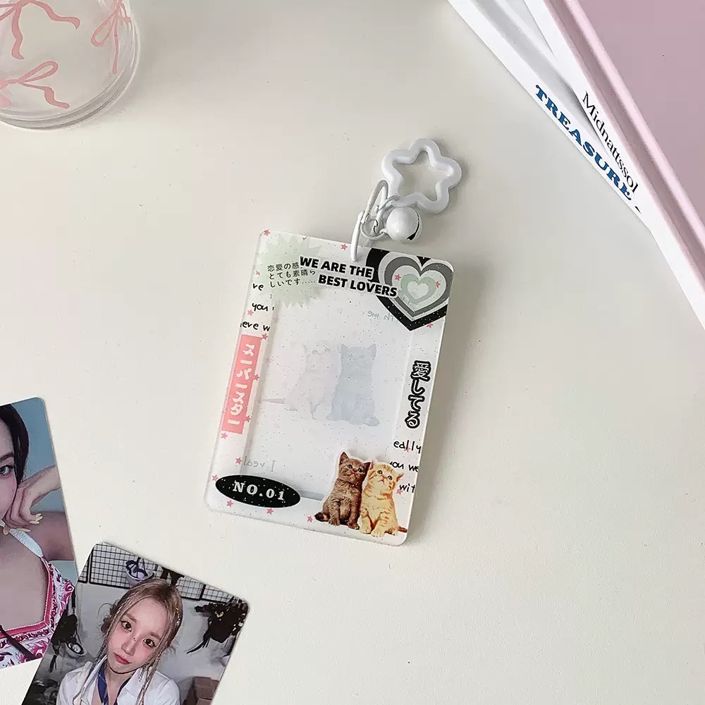 現貨速出🚚『壓克力卡套』⋯ Ins插圖雜誌風 壓克力卡套（含梅花扣）-規格圖3