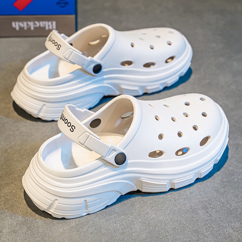 聯動好物✨足遠洞洞鞋椰子鞋男 超輕量防水止滑涼鞋拖鞋大尺碼 踩屎感 兩穿鞋 戶外休閒運動鞋 男士懶人鞋-細節圖5