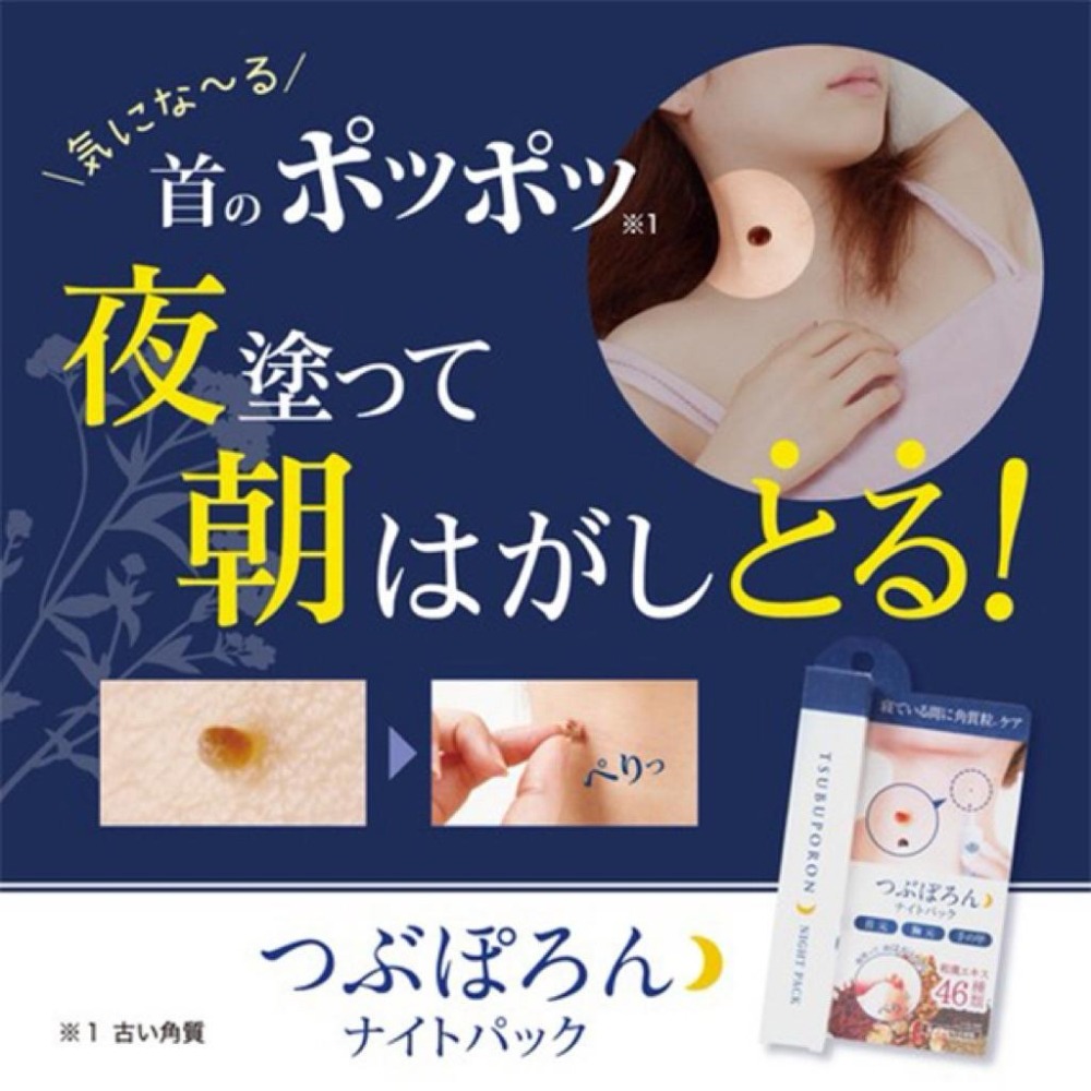 MU 現貨 【TSUBUPORON】去小肉芽角質粒美容膏(夜用)20g 去眼部油脂粒美容膏1.8ml-細節圖3