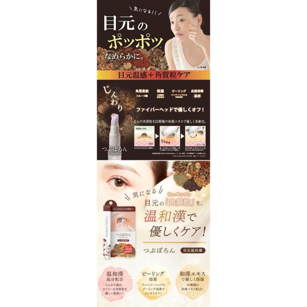 MU 現貨 【TSUBUPORON】去小肉芽角質粒美容膏(夜用)20g 去眼部油脂粒美容膏1.8ml-細節圖8