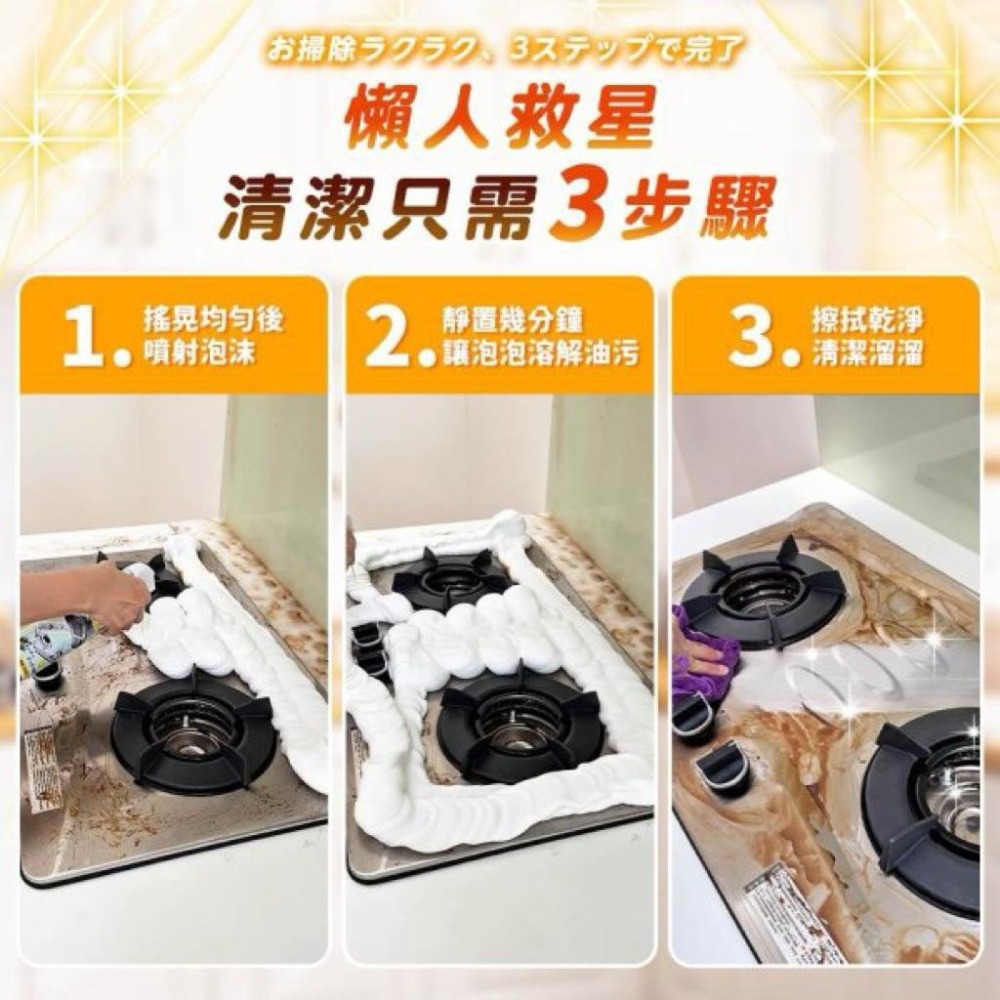 MU 現貨 【衣麗亮白】強中強去油汙清潔慕斯520ml-細節圖2