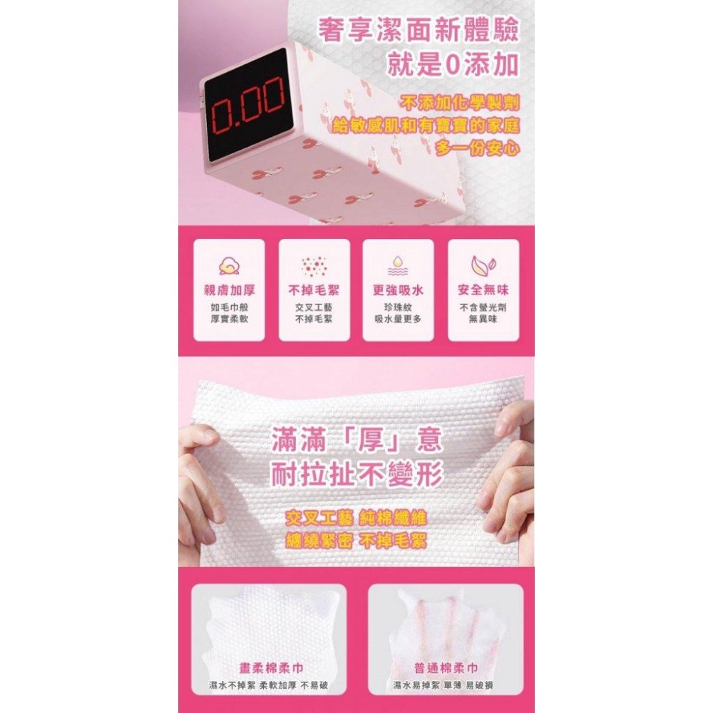 MU 現貨 草莓熊一次性加厚洗臉巾(單包)-細節圖3