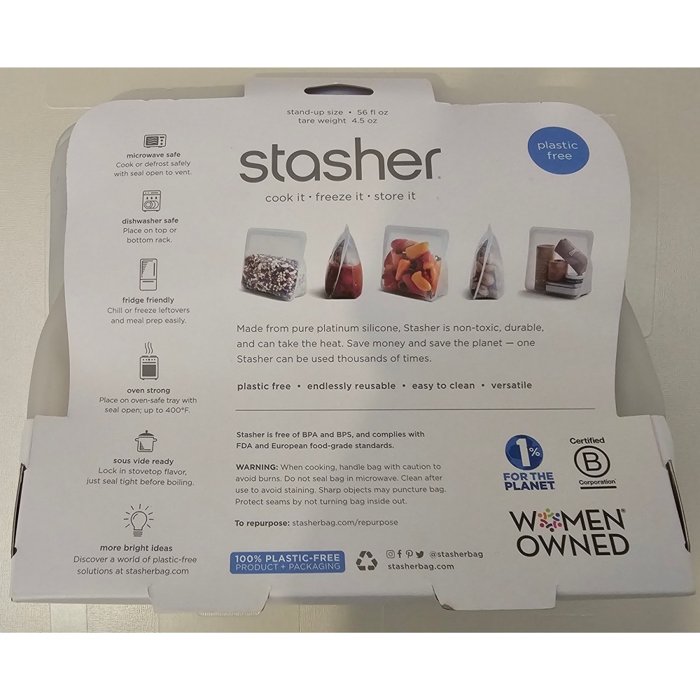 【全新特價優惠】美國 Stasher ＂全新＂ 矽膠密封袋-細節圖4