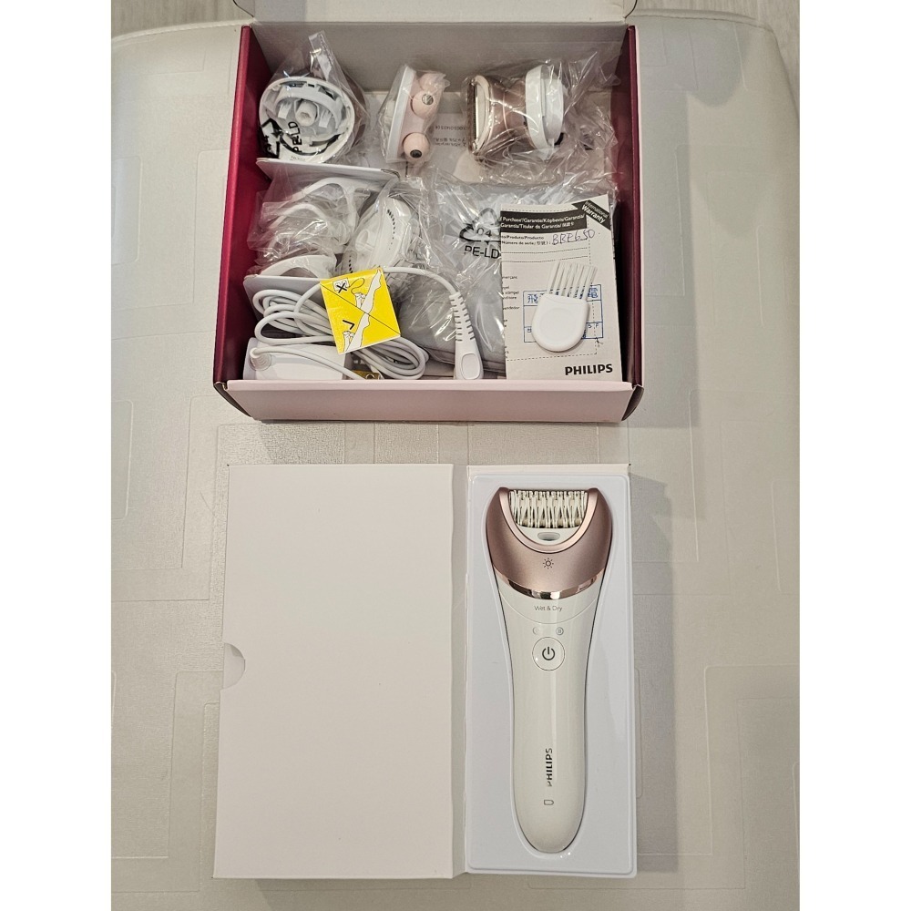 【二手】9.9成新 Philips 飛利浦 Satinelle 女用得體刀 BRE650 可乾濕無線使用-細節圖4