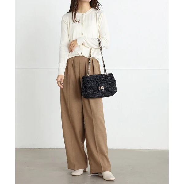 秋月堂 日本ALTROSE粗花呢鏈條兩用單肩包 3色 日本🇯🇵直送-細節圖3