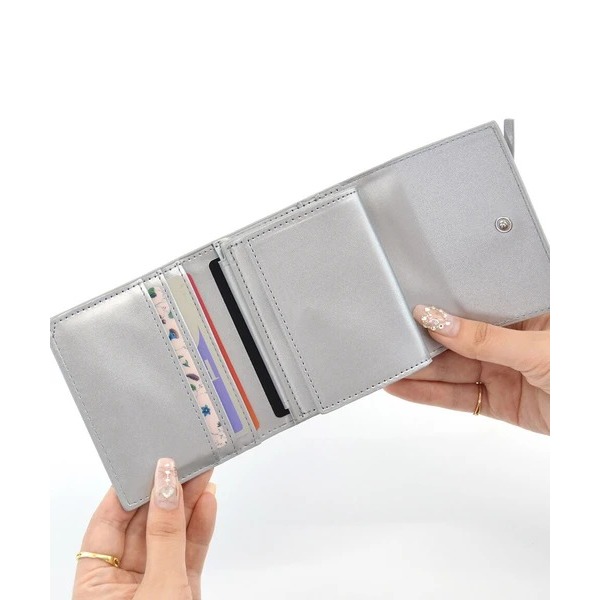 秋月堂 日本ALTROSE蝴蝶結三折短夾 6色 日本🇯🇵直送-細節圖5