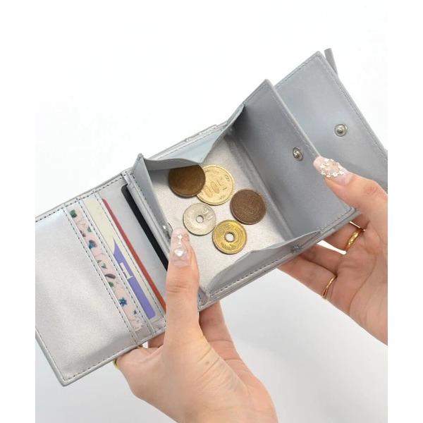 秋月堂 日本ALTROSE蝴蝶結三折短夾 6色 日本🇯🇵直送-細節圖7