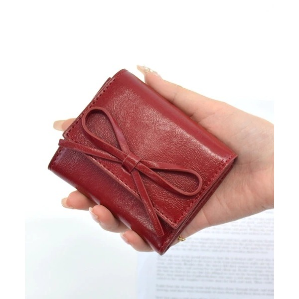 秋月堂 日本ALTROSE蝴蝶結三折短夾 6色 日本🇯🇵直送-細節圖9