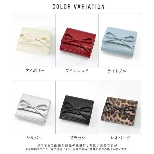 秋月堂 日本ALTROSE蝴蝶結三折短夾 6色 日本🇯🇵直送-細節圖11