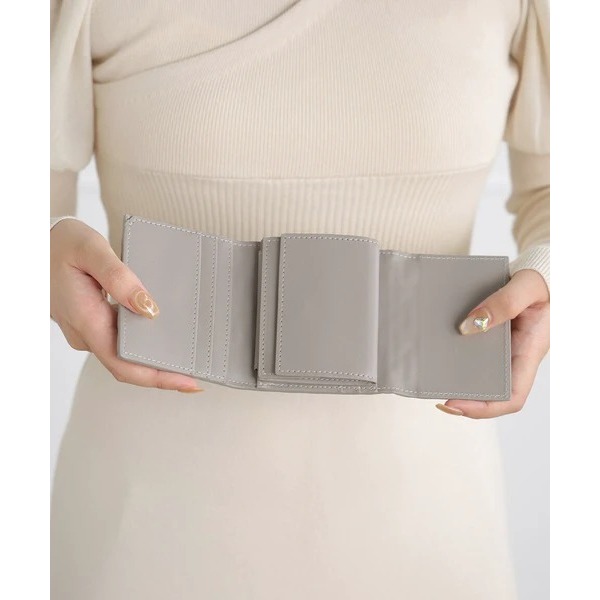 秋月堂 日本ALTROSE心形絎縫三折錢包 短夾 4色 日本🇯🇵直送-細節圖6