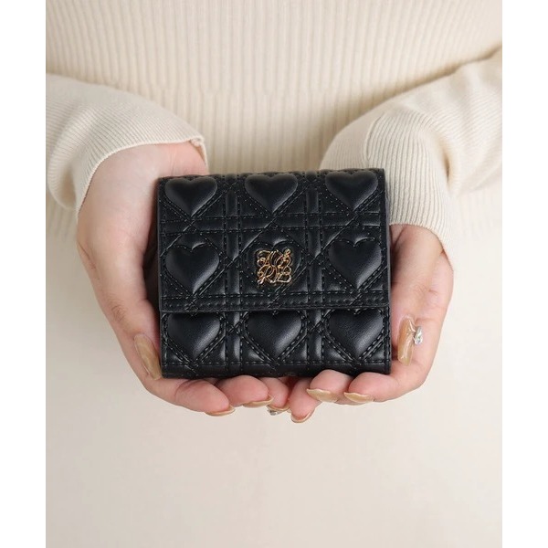 秋月堂 日本ALTROSE心形絎縫三折錢包 短夾 4色 日本🇯🇵直送-細節圖7