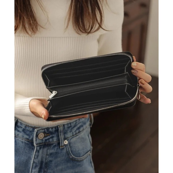 秋月堂 日本ALTROSE復古仿麂皮設計長夾 3色 日本🇯🇵直送-細節圖8