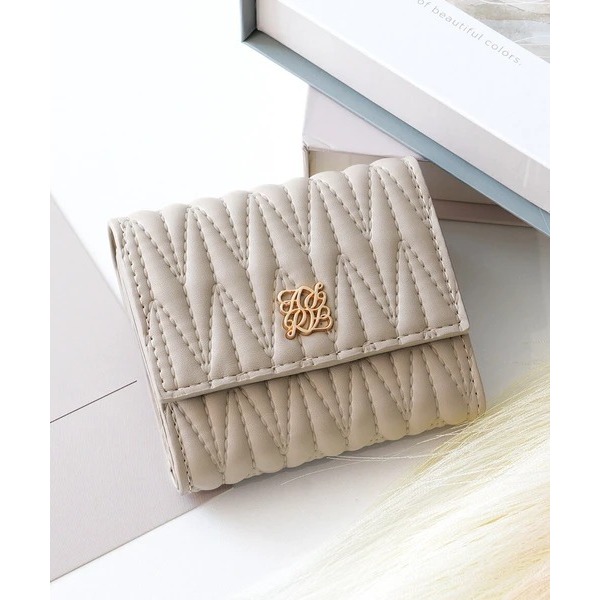 秋月堂 日本ALTROSE絎縫皺褶三折錢包 短夾 5色 日本🇯🇵直送-細節圖3