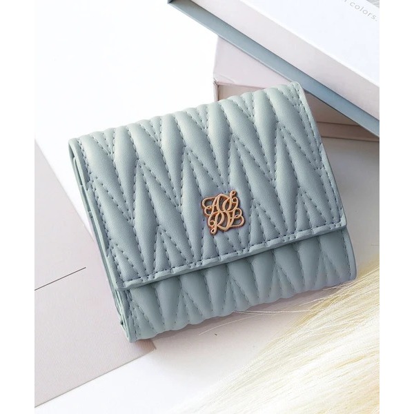秋月堂 日本ALTROSE絎縫皺褶三折錢包 短夾 5色 日本🇯🇵直送-細節圖5