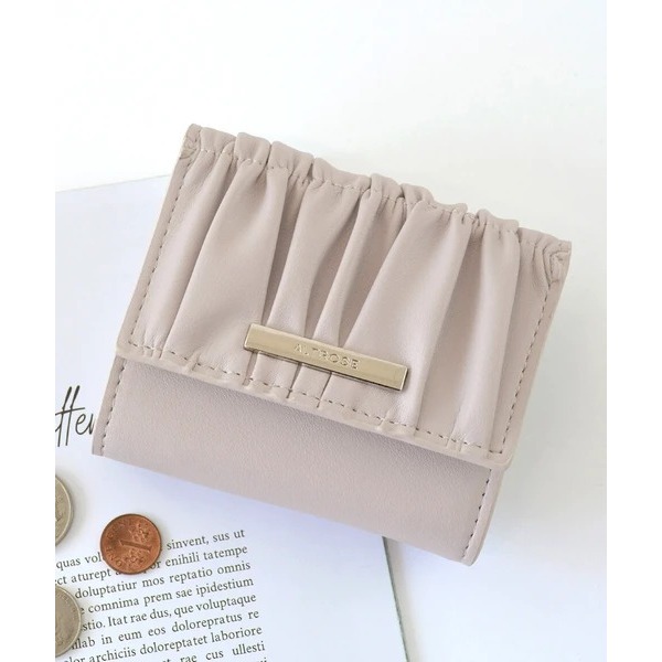 秋月堂 日本ALTROSE皺褶三折錢包 短夾 4色 日本🇯🇵直送-細節圖5