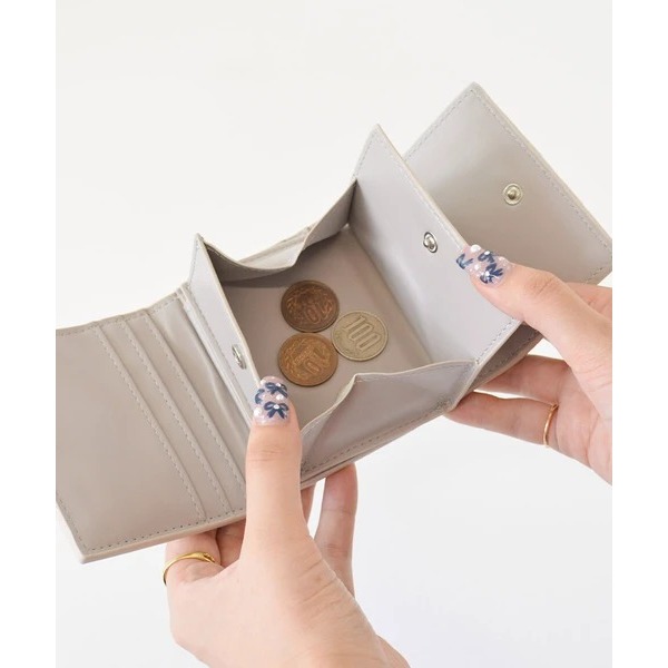 秋月堂 日本ALTROSE皺褶三折錢包 短夾 4色 日本🇯🇵直送-細節圖8