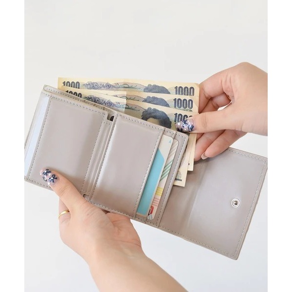 秋月堂 日本ALTROSE皺褶三折錢包 短夾 4色 日本🇯🇵直送-細節圖9