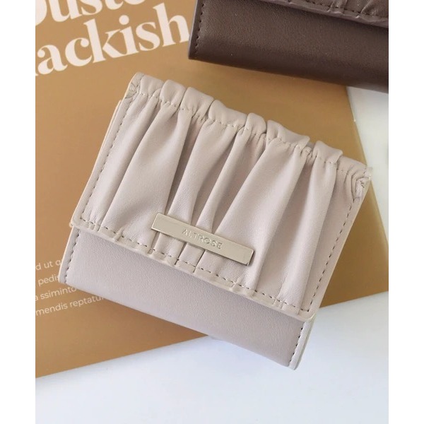 秋月堂 日本ALTROSE皺褶三折錢包 短夾 4色 日本🇯🇵直送-規格圖11