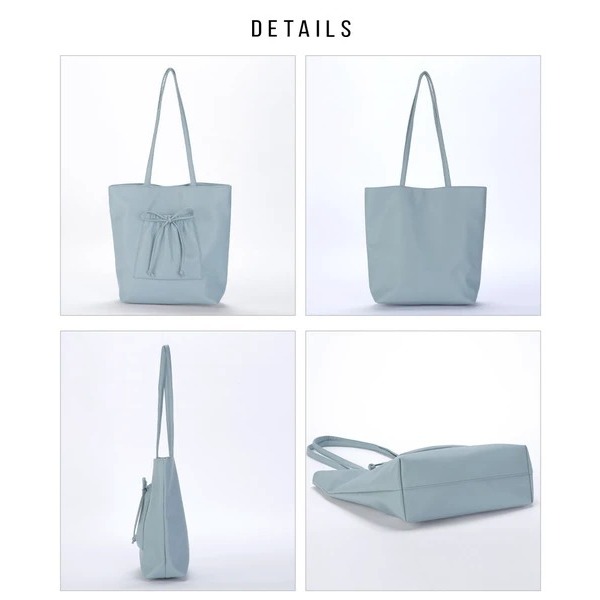 秋月堂 日本ALTROSE抽繩袋A4尺寸合成皮革絲帶手提包 托特包 肩背包 4色 日本🇯🇵直送-細節圖10