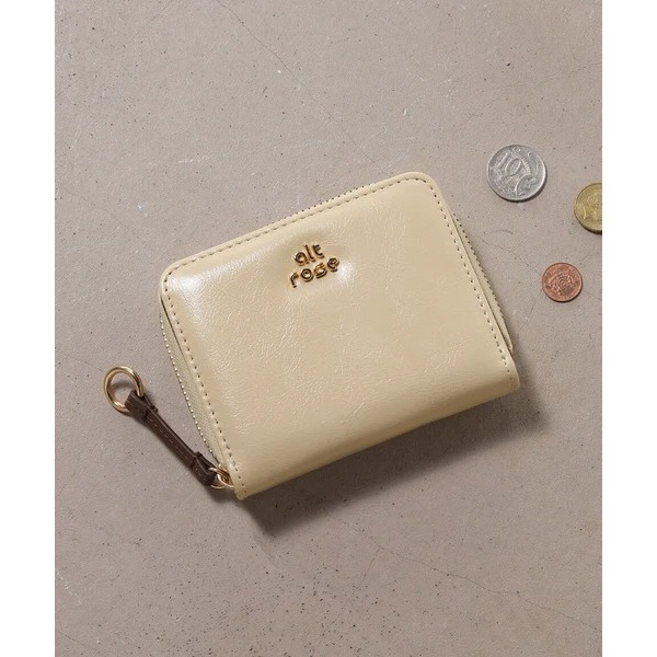 秋月堂 日本ALTROSE標誌拉鍊雙折錢包 短夾 4色 日本🇯🇵直送-細節圖3