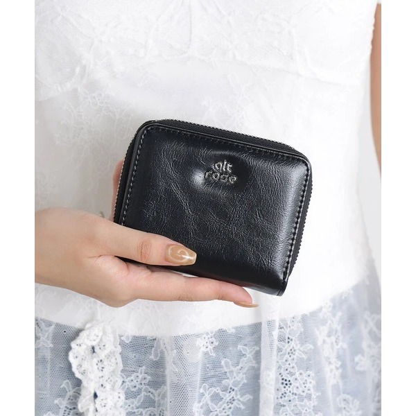 秋月堂 日本ALTROSE標誌拉鍊雙折錢包 短夾 4色 日本🇯🇵直送-細節圖7