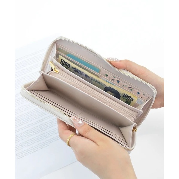 秋月堂 日本ALTROSE絎縫大容量長皮夾 5色 日本🇯🇵直送-細節圖4