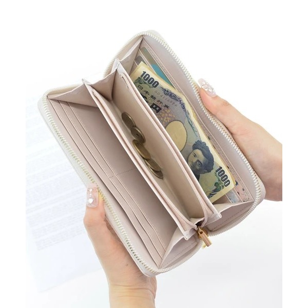 秋月堂 日本ALTROSE絎縫大容量長皮夾 5色 日本🇯🇵直送-細節圖5