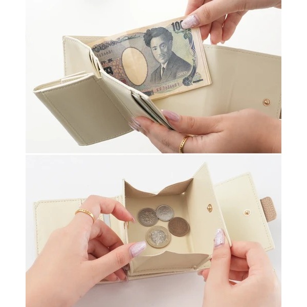 秋月堂 日本ALTROSE設計感三折錢包 短夾 5色 日本🇯🇵直送-細節圖9