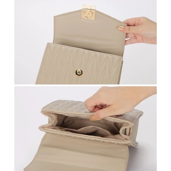 秋月堂 日本ALTROSE迷你絎縫鏈條包 單肩包 4色 日本🇯🇵直送-細節圖10