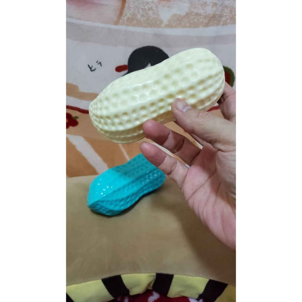 Tpr彈力花生寵物發聲玩具 仿真花生好咬好玩又有趣-細節圖3