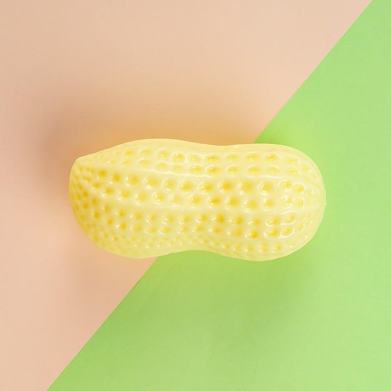 Tpr彈力花生寵物發聲玩具 仿真花生好咬好玩又有趣-細節圖8