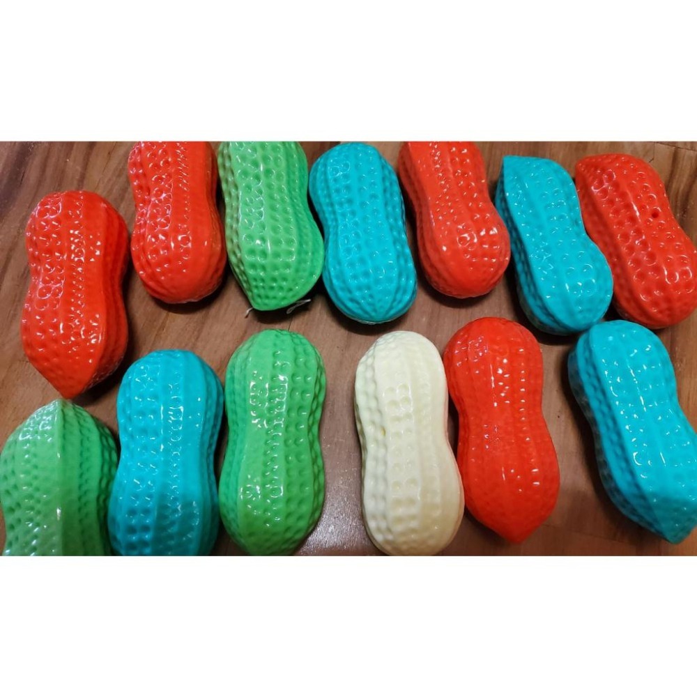 Tpr彈力花生寵物發聲玩具 仿真花生好咬好玩又有趣-細節圖9