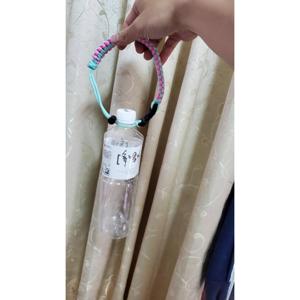 編織保特瓶 手搖飲料 保溫杯提帶 背帶-細節圖6