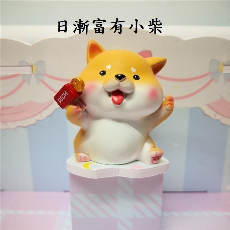 可愛柴犬擺飾 樹脂工藝 可愛狗狗擺件 柴犬公仔 柴犬擺件-細節圖7