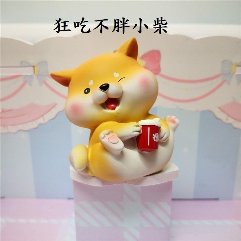 可愛柴犬擺飾 樹脂工藝 可愛狗狗擺件 柴犬公仔 柴犬擺件-細節圖9