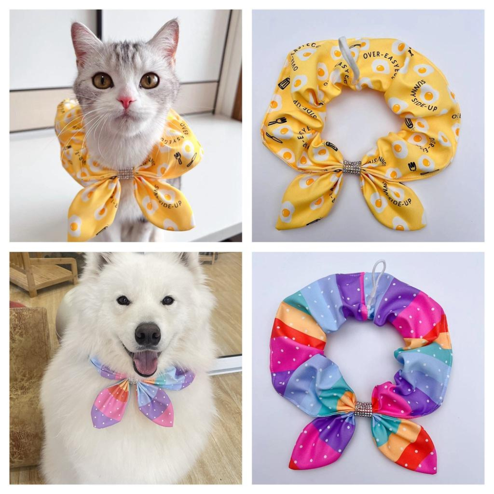 狗狗口水巾 寵物可愛領巾 亮眼的配色讓人不得不多看幾眼-細節圖4