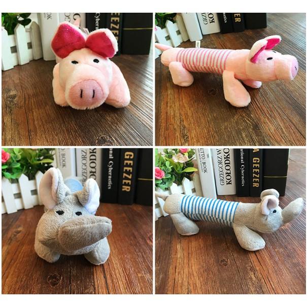 台灣現貨~可愛寵物玩具鴨子，大象，豬 寵物發聲玩具-細節圖3