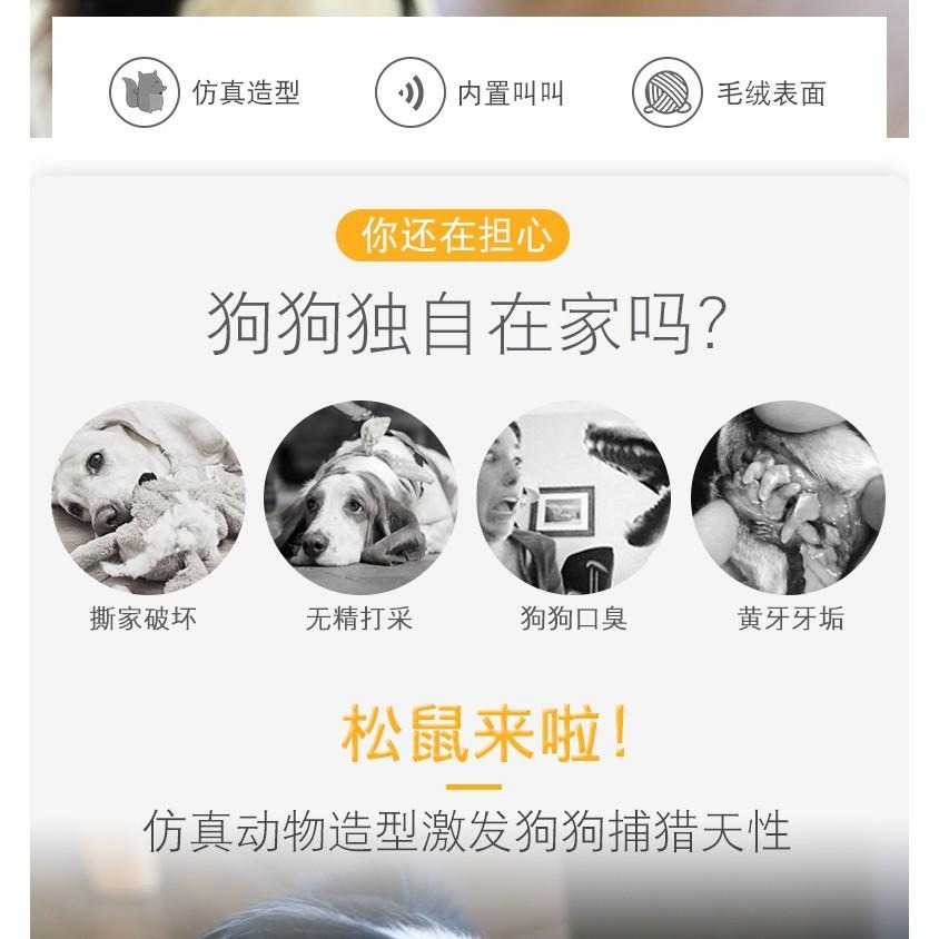 仿真松鼠寵物玩具 金花鼠發聲玩具 狗狗好玩玩具-細節圖7