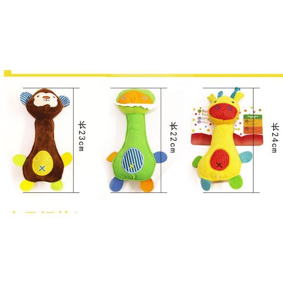 寵物發聲玩具 猴子，恐龍，小鹿內置搖鈴寵物毛絨玩具-細節圖2