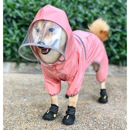 台灣現貨 寵物四腳全包雨衣 狗狗雨衣 寵物雨衣 柴犬雨衣-細節圖3