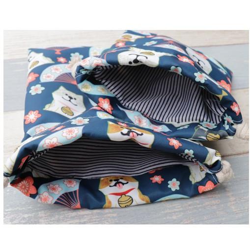 防水柴犬包包，束口包 手機包 化妝包 柴犬零錢包-細節圖4