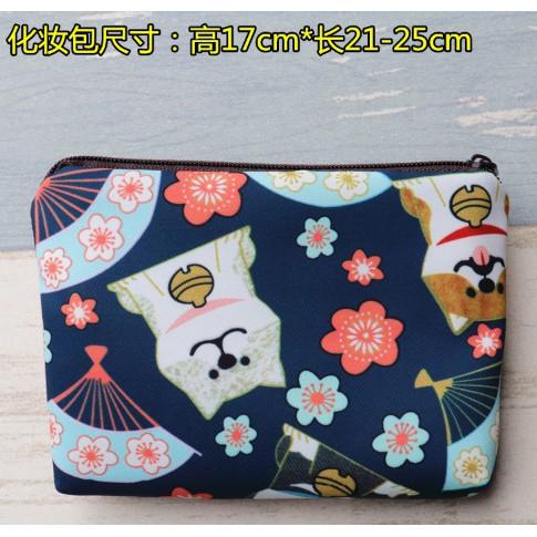 防水柴犬包包，束口包 手機包 化妝包 柴犬零錢包-細節圖5