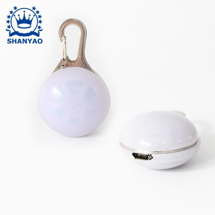 USB充電發光吊飾led燈 自行車警示尾燈 露營燈 寵物發光吊墜-細節圖3